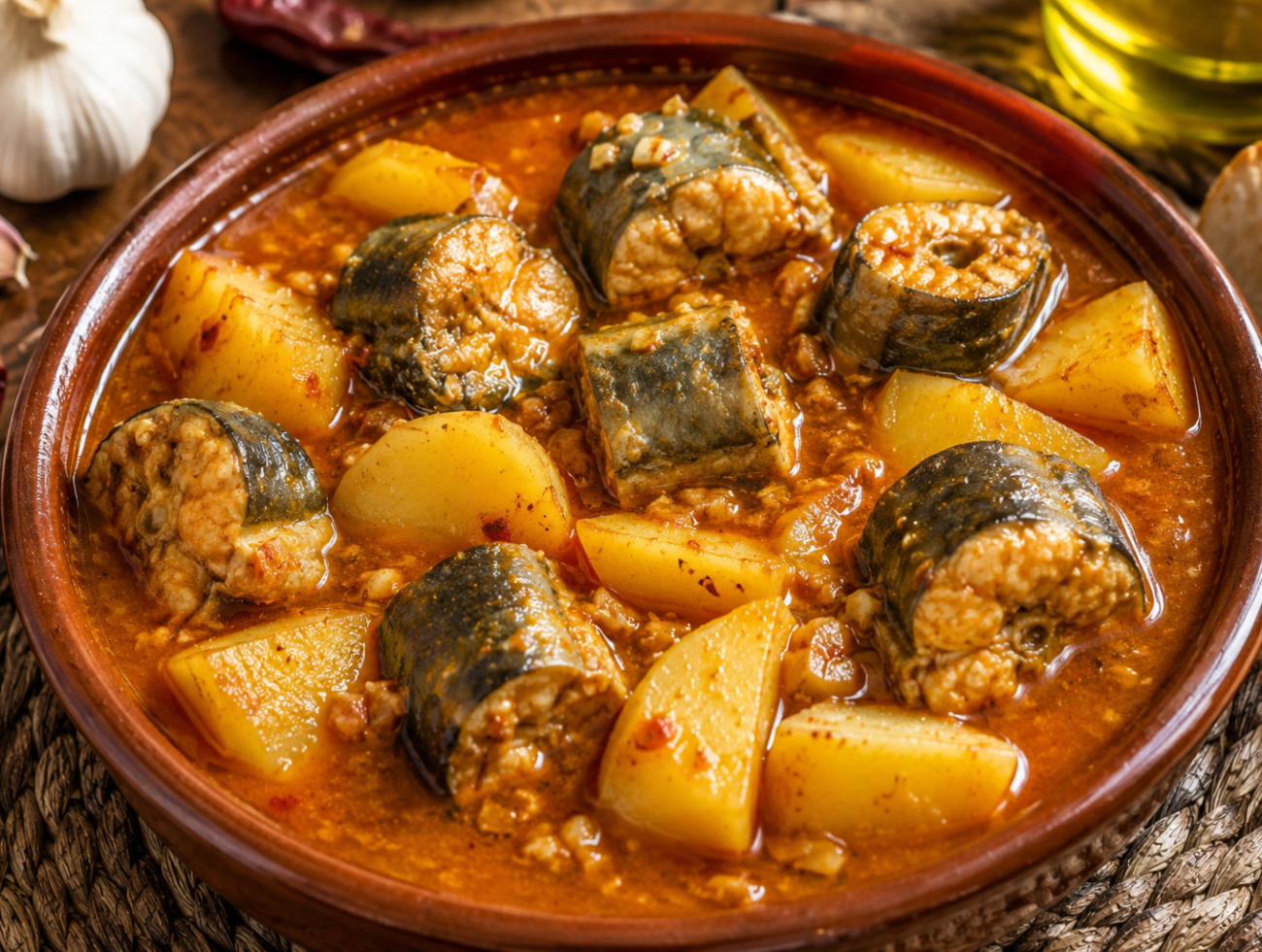 Traditional Valencian Eel All i Pebre