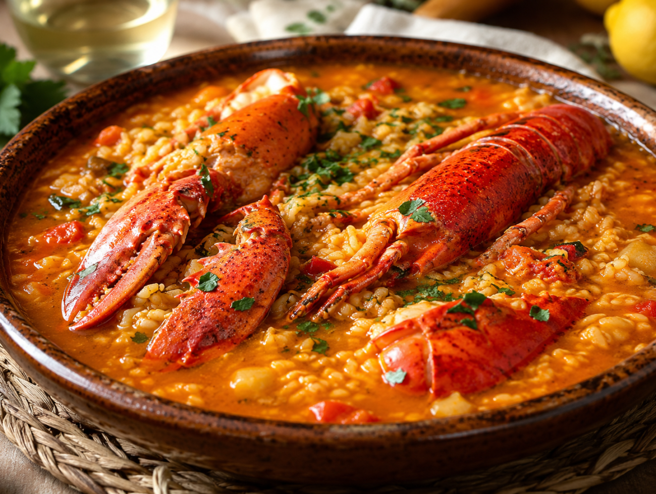 Spanish Brothy Rice with Lobster (Arroz Caldoso con Bogavante)