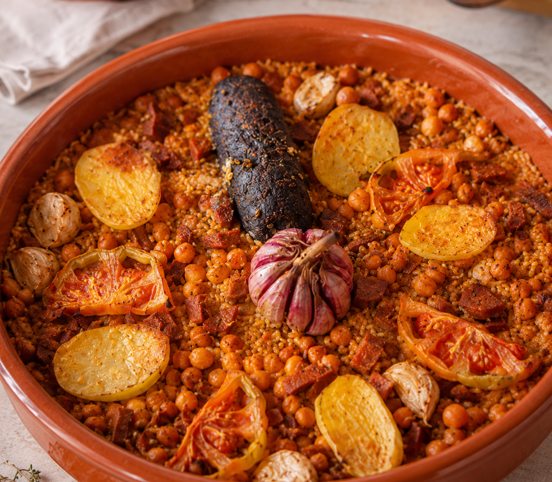 Vegan Spanish Baked Rice (Arroz al Horno)
