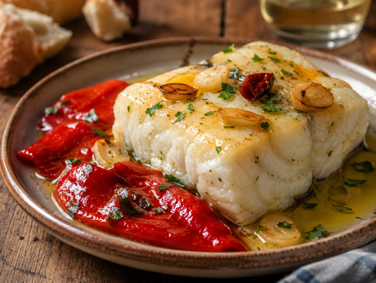 Donostia-Style Cod with Piquillo Peppers
