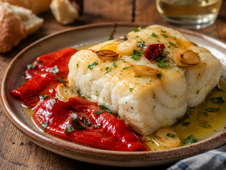 Donostia-Style Cod with Piquillo Peppers