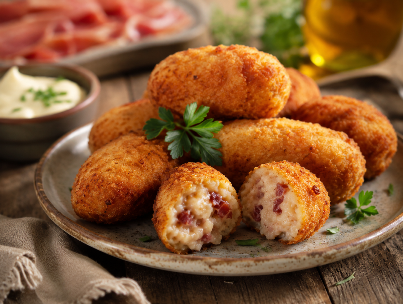 Spanish Ham Croquettes (Croquetas de Jamón)