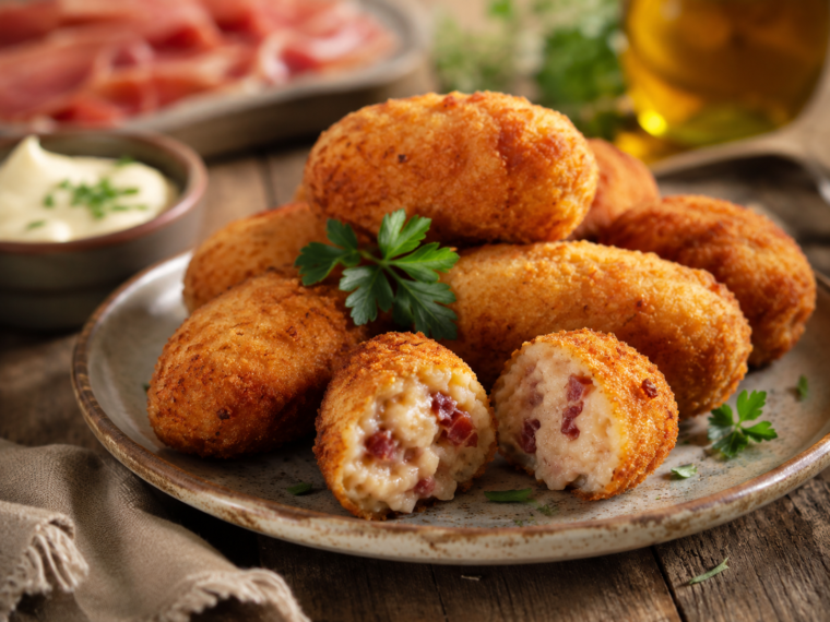 Spanish Ham Croquettes (Croquetas de Jamón)