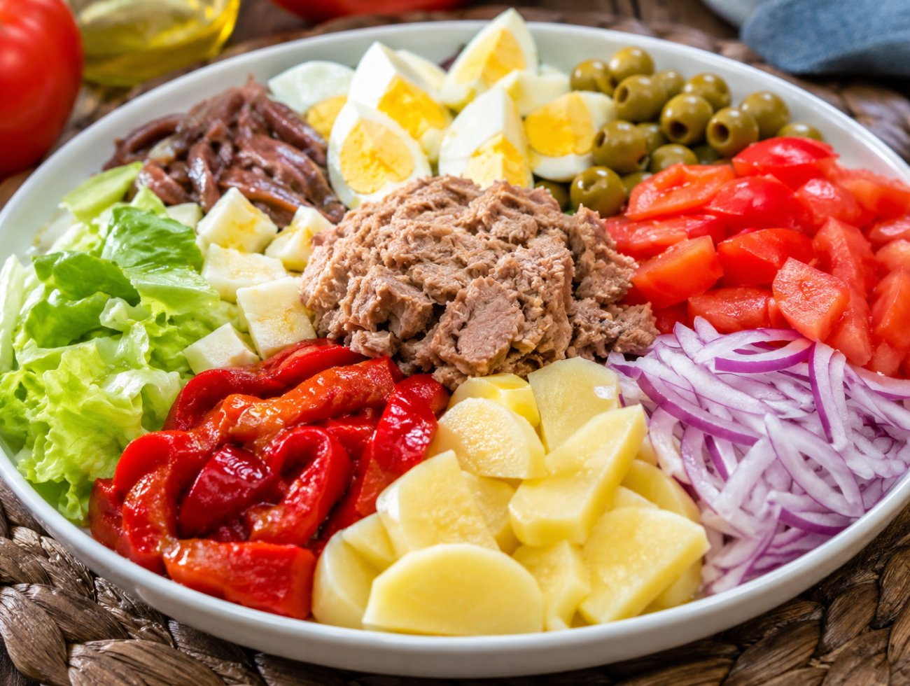Traditional Murcian Tomato and Tuna Salad