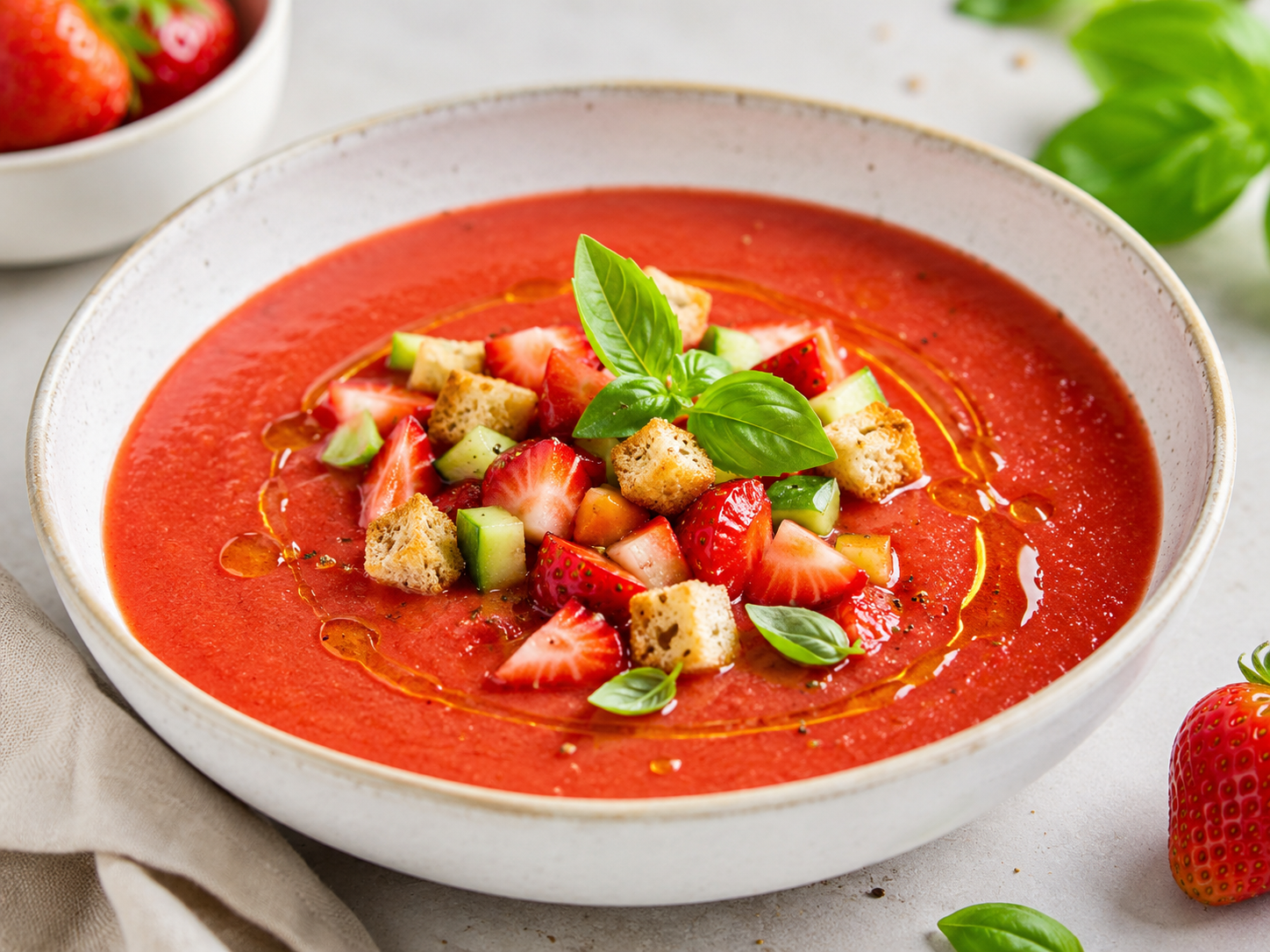 Spanish Strawberry Gazpacho