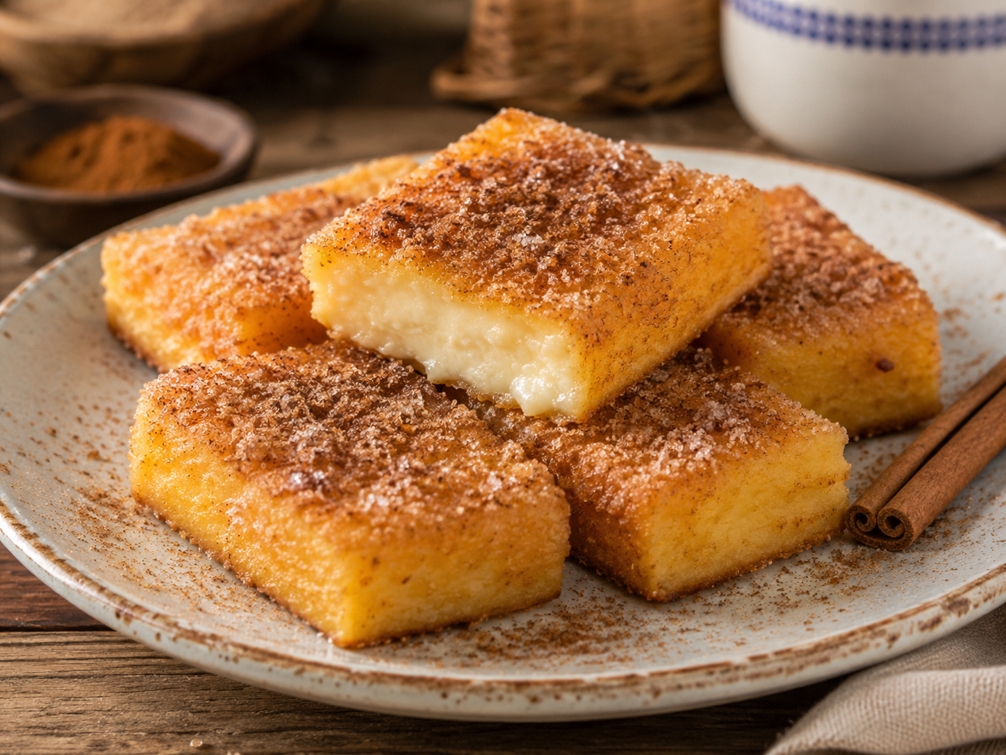 Traditional Spanish Fried Milk (Leche Frita)