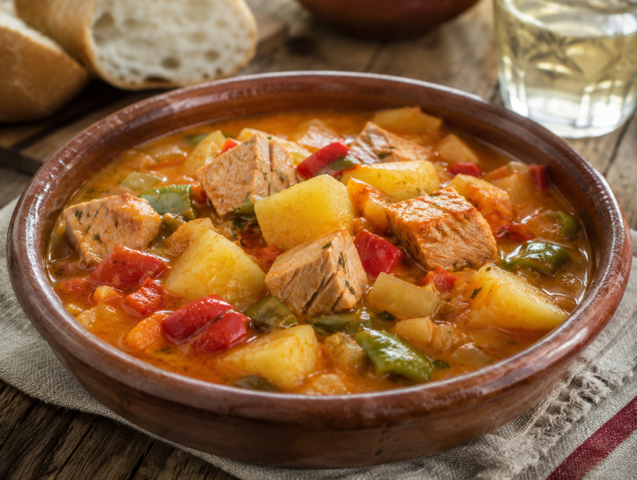 Traditional Basque Tuna and Potato Stew