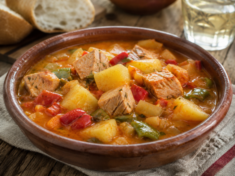 Traditional Basque Tuna and Potato Stew