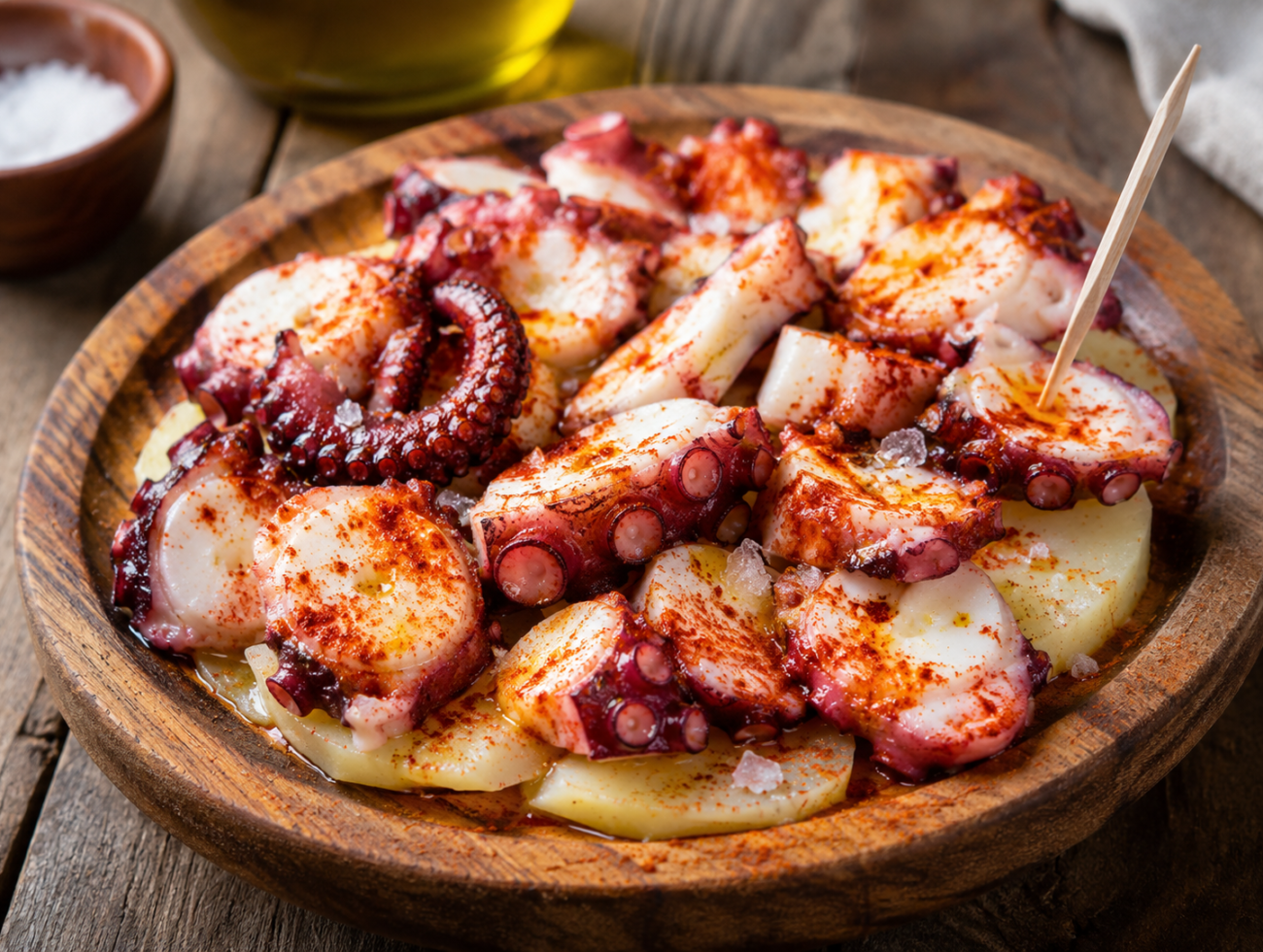 Galician-Style Octopus with Potatoes (Pulpo a la Gallega)