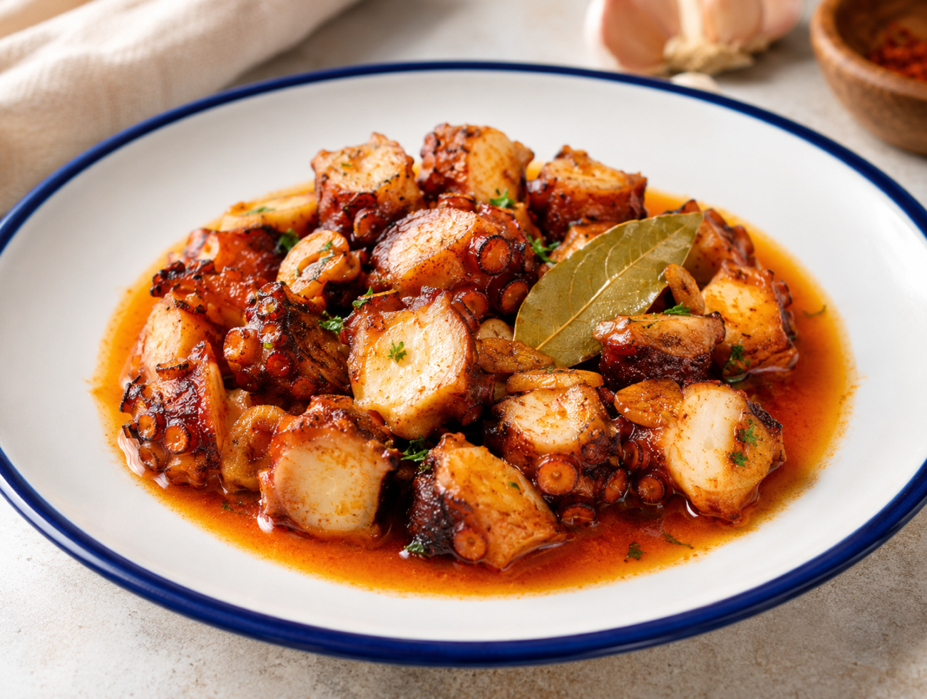 Spanish Garlic Octopus (Pulpo al Ajillo)