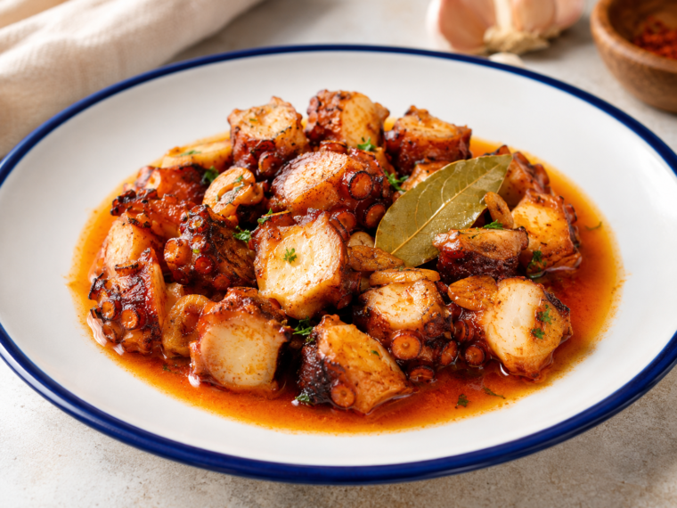 Spanish Garlic Octopus (Pulpo al Ajillo)