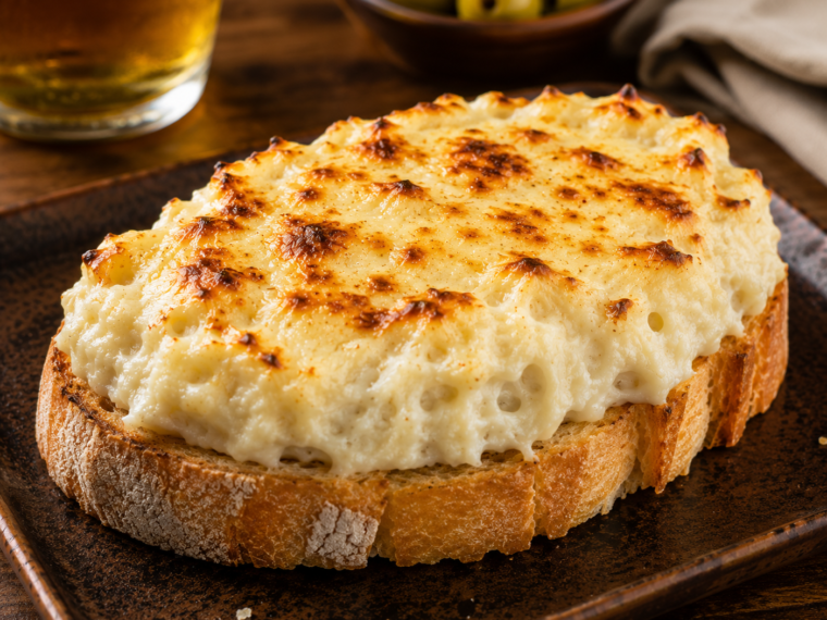 Gratinated Cod and Potato Toast
