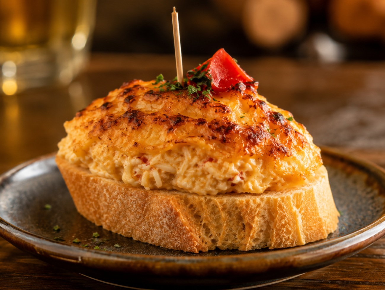 Gratinated Basque Spider Crab Pintxos