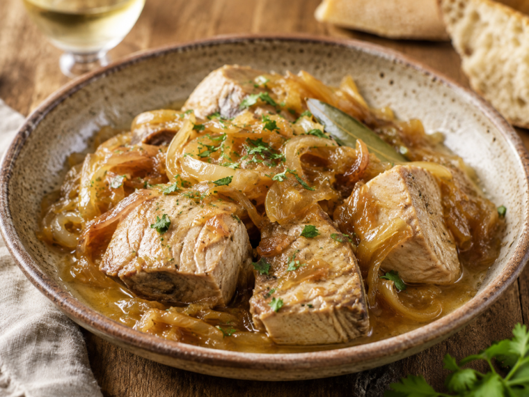 Spanish Tuna with Caramelized Onions