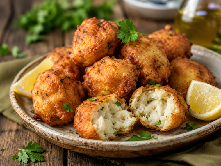 Spanish Cod Fritters (Buñuelos de Bacalao)