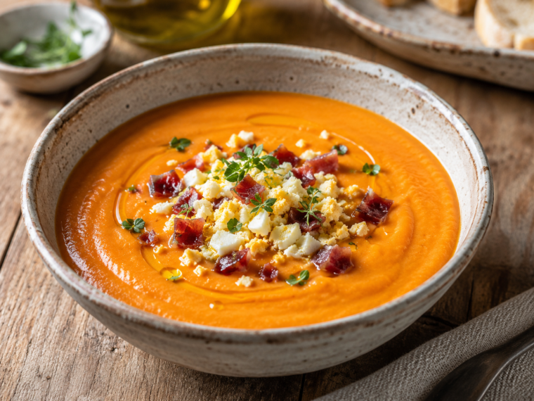 Spanish Carrot and Orange Salmorejo