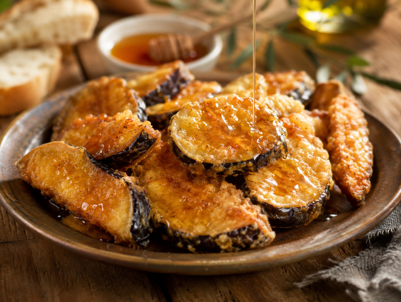 Andalusian Fried Eggplant with Honey