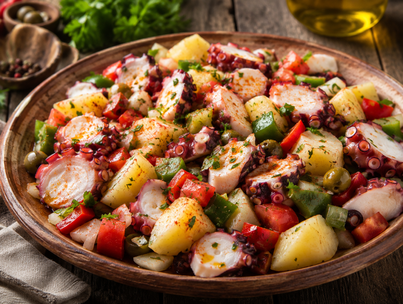 Spanish Potato and Octopus Salad