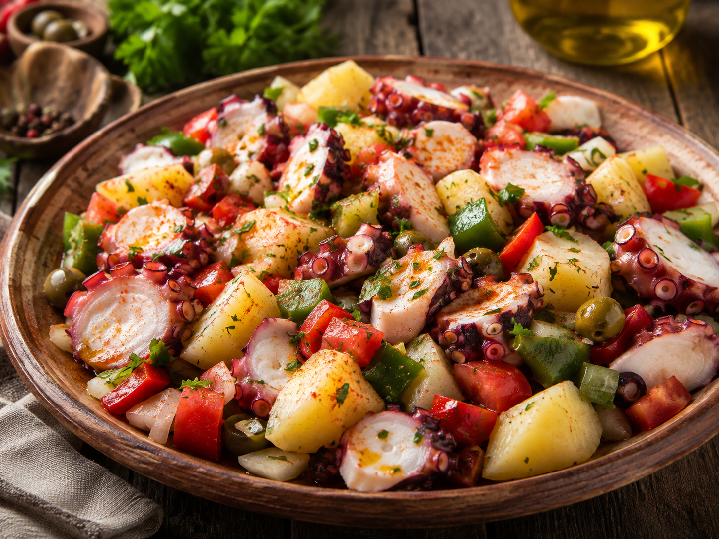 Spanish Potato and Octopus Salad